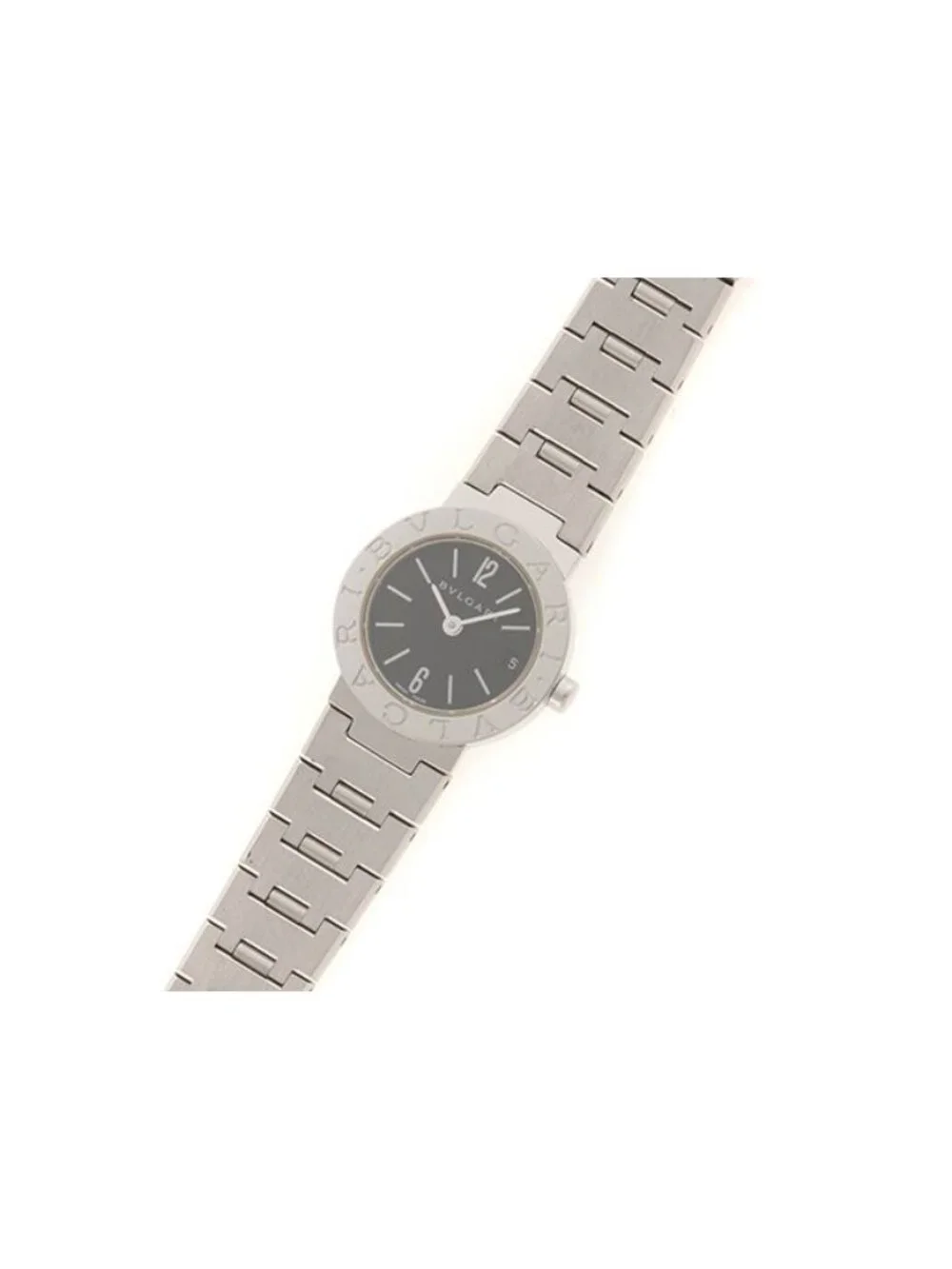 Bvlgari Watch Stainless Steel Black Dial Quartz